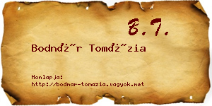 Bodnár Tomázia névjegykártya